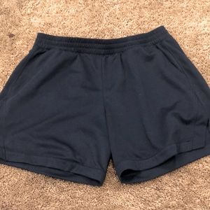 Athletic works shorts dark blue .